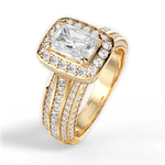 Madison Radiant Cut Lab Grown Diamond 18Kt Yellow Gold Engagement Ring - View 4