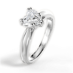 Camila Heart Cut Lab Grown Diamond 14Kt White Gold Engagement Ring - View 4