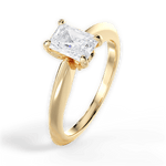 Diana Radiant Cut Lab Grown Diamond 18Kt Yellow Gold Engagement Ring - View 4