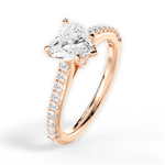 Frances Heart Cut Lab Grown Diamond 18Kt Rose Gold Engagement Ring - View 4