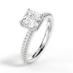 Helen Asscher Cut Lab Grown Diamond Platinum Engagement Ring - View 3