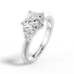 Celeste Heart Cut Lab Grown Diamond Platinum Engagement Ring - View 2