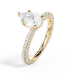 Kristen Pear Cut Lab Grown Diamond 18Kt Yellow Gold Engagement Ring - View 4