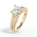 Jessica Heart Cut Lab Grown Diamond 18Kt Yellow Gold Engagement Ring - View 4