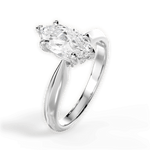 Amanda Marquise Cut Lab Grown Diamond 14Kt White Gold Engagement Ring - View 4