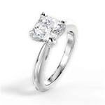 Elaine Asscher Cut Lab Grown Diamond 14Kt White Gold Engagement Ring - View 3