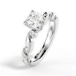 Emma Asscher Cut Lab Grown Diamond Platinum Engagement Ring - View 3
