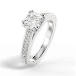 Denise Asscher Cut Lab Grown Diamond 14Kt White Gold Engagement Ring - View 3