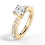 Katelyn Asscher Cut Lab Grown Diamond 18Kt Yellow Gold Engagement Ring - View 2