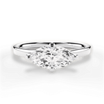 Ashley Marquise Cut Lab Grown Diamond 14Kt White Gold Engagement Ring