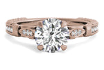 Gabriela Round Cut Lab Grown Diamond 18Kt Rose Gold Engagement Ring
