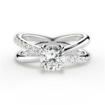 Jennifer Cushion Cut Lab Grown Diamond 18Kt White Gold Engagement Ring
