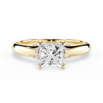 Florence Princess Cut Lab Grown Diamond 18Kt Yellow Gold Engagement Ring