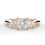 Dorothy Princess Cut Lab Grown Diamond 18Kt Rose Gold Engagement Ring
