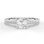 Donna Asscher Cut Lab Grown Diamond Platinum Engagement Ring