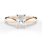 Colleen Radiant Cut Lab Grown Diamond 18Kt Rose Gold Engagement Ring