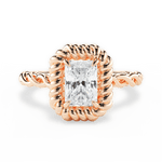 Belinda Radiant Cut Lab Grown Diamond 18Kt Rose Gold Engagement Ring