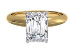Amanda Emerald Cut Lab Grown Diamond 18Kt Yellow Gold Engagement Ring