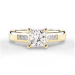 Brittany Princess Cut Lab Grown Diamond 18Kt Yellow Gold Engagement Ring