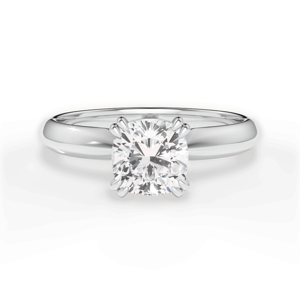 Anastasia Cushion Cut Lab Grown Diamond 18Kt White Gold Engagement Ring