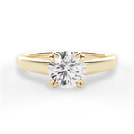 Courtney Round Cut Lab Grown Diamond 18Kt Yellow Gold Engagement Ring