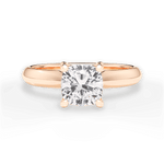 Beth Cushion Cut Lab Grown Diamond 18Kt Rose Gold Engagement Ring