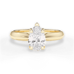 Diana Pear Cut Lab Grown Diamond 18Kt Yellow Gold Engagement Ring