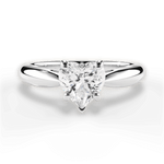 Amy Heart Cut Lab Grown Diamond 14Kt White Gold Engagement Ring