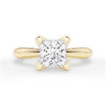 Elaine Princess Cut Lab Grown Diamond 18Kt Yellow Gold Engagement Ring
