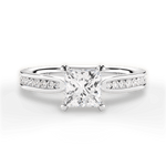 Katelyn Princess Cut Lab Grown Diamond Platinum Engagement Ring