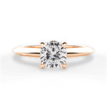 Diana Cushion Cut Lab Grown Diamond 18Kt Rose Gold Engagement Ring