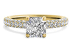 Kylie Radiant Cut Lab Grown Diamond 18Kt Yellow Gold Engagement Ring