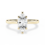 Angie Marquise Cut Lab Grown Diamond 18Kt Yellow Gold Engagement Ring