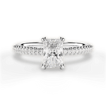 Helen Radiant Cut Lab Grown Diamond Platinum Engagement Ring