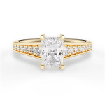 Leslie Radiant Cut Lab Grown Diamond 18Kt Yellow Gold Engagement Ring