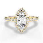 Jenny Marquise Cut Lab Grown Diamond 18Kt Yellow Gold Engagement Ring
