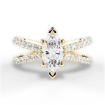 Lauren Marquise Cut Lab Grown Diamond 18Kt Yellow Gold Engagement Ring