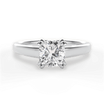 Anna Cushion Cut Lab Grown Diamond Platinum Engagement Ring