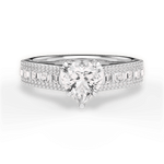Lynn Heart Cut Lab Grown Diamond 14Kt White Gold Engagement Ring