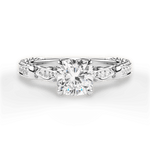 Gabriela Cushion Cut Lab Grown Diamond 18Kt White Gold Engagement Ring