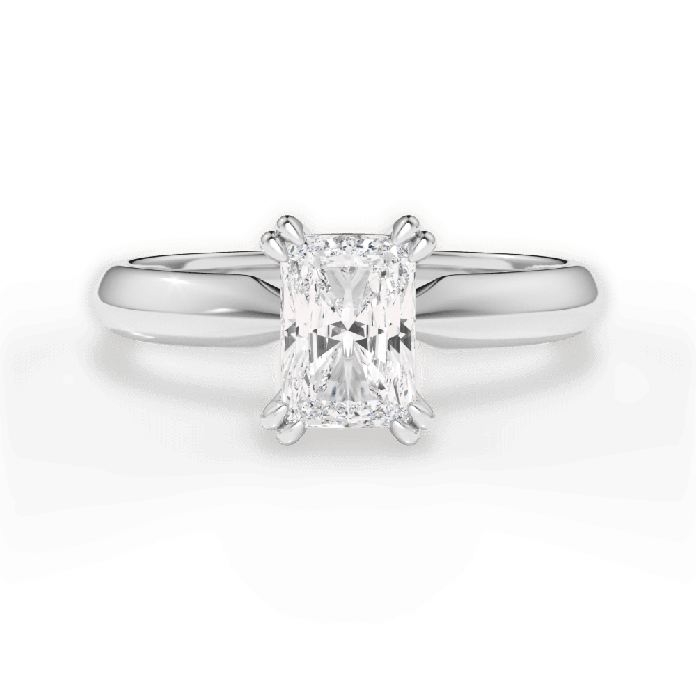 Anastasia Radiant Cut Lab Grown Diamond Platinum Engagement Ring