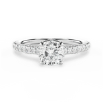 Laura Cushion Cut Lab Grown Diamond 18Kt White Gold Engagement Ring