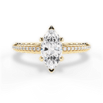 Caroline Marquise Cut Lab Grown Diamond 18Kt Yellow Gold Engagement Ring