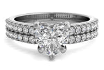 Kayla Heart Cut Lab Grown Diamond 14Kt White Gold Engagement Ring