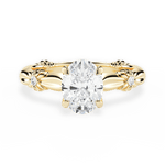 Claire Oval Cut Lab Grown Diamond 18Kt Yellow Gold Engagement Ring