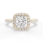 Ingrid Princess Cut Lab Grown Diamond 18Kt Yellow Gold Engagement Ring