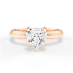 Diana Heart Cut Lab Grown Diamond 18Kt Rose Gold Engagement Ring
