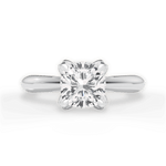 Elaine Cushion Cut Lab Grown Diamond Platinum Engagement Ring