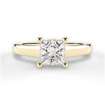 Ariana Princess Cut Lab Grown Diamond 18Kt Yellow Gold Engagement Ring