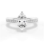 Katelyn Marquise Cut Lab Grown Diamond 18Kt White Gold Engagement Ring